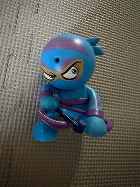 Funrise Fart Ninjas Series 1 Silent Samurai Blue Ninja Motion Activated Figure